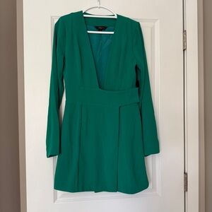 REVOLVE x Chrissy Teigen Josiah Mini Dress in Kelly Green